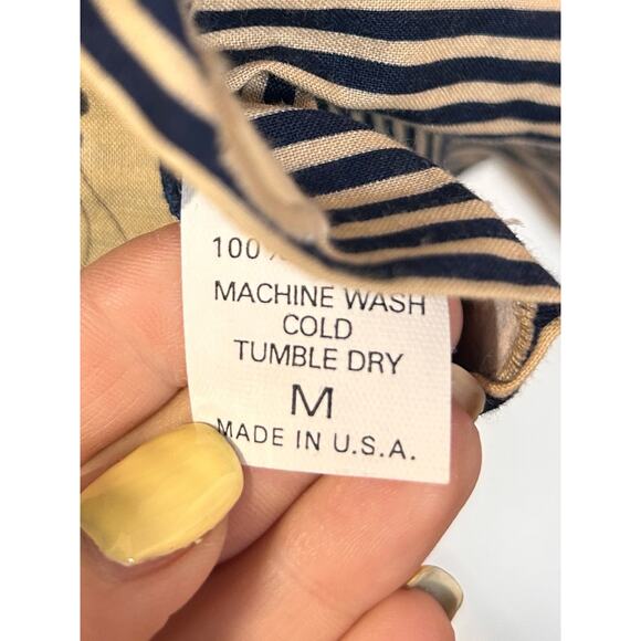 Vintage Hanes Beefy Patriotic Print Patchwork Reversible Shirt Vest Set L/M cat - Picture 5 of 16